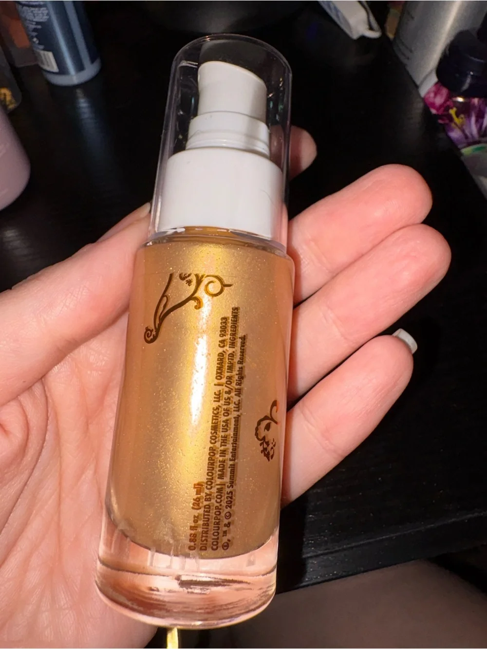 ColourPop SOL Glow Oil — Warm Gold Highlighter Oil